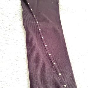 Long black knit skirt